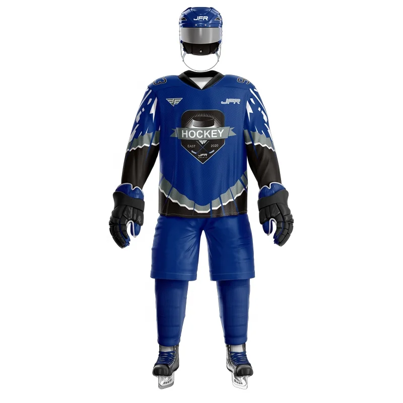 Custom Eco-friendly Sublimated Printing Cheap Team Ice Hockey Jerseys Free Design Ice hockey Uniform