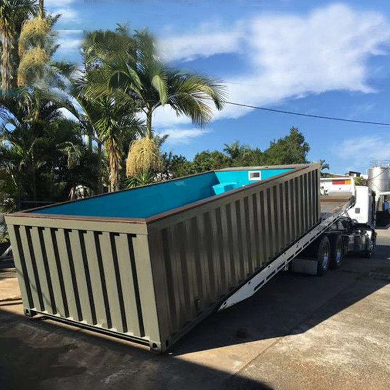 Professional Large Building Family 15ft 40ft 20ft Container Pool Fiberglass Above Ground Swimming Pool for Adults