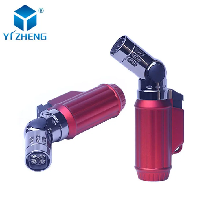 Портативный пластиковый струйный факел с логотипом на заказ, газовая Бутановая Зажигалка