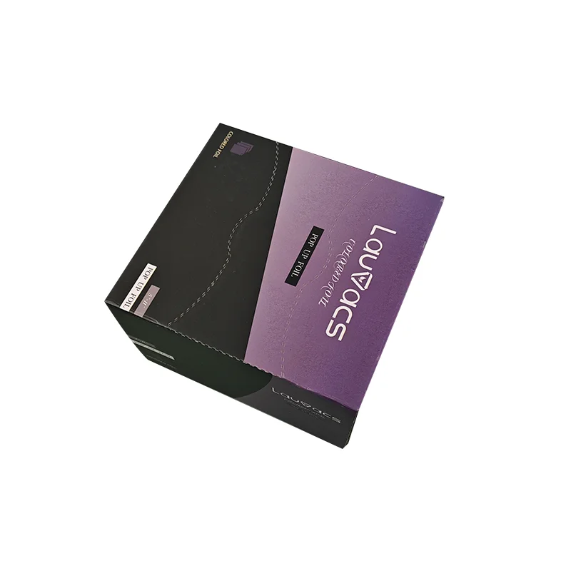 custom foil color box 500 pieces aluminum foil sheets 5x11 Inch Pre cut foil paper