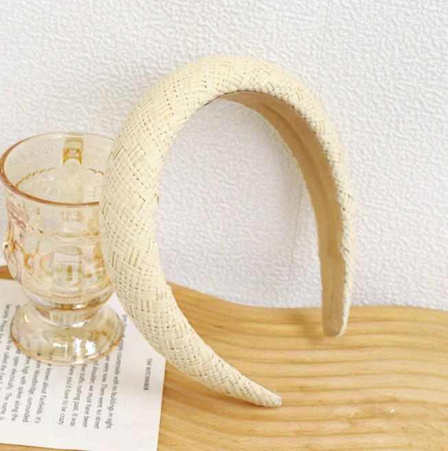 bohemian hair accessories wide strap hair hoop woven hair band