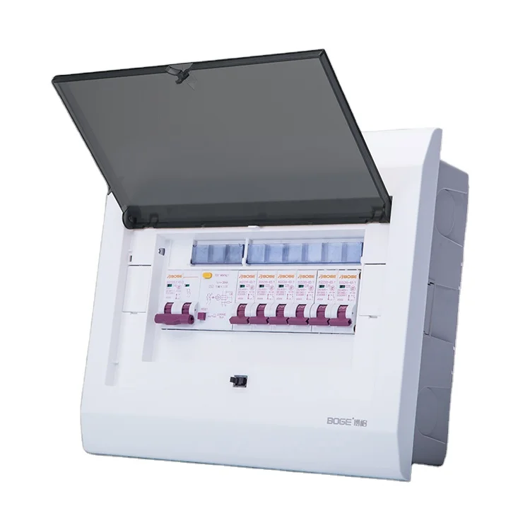 BOGE 10 Way Electrical Plastic Power Switchboard Distribution Box Main Circuit Breaker Box