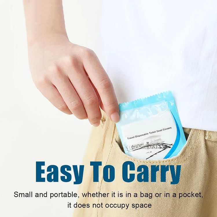 Easy Carry Disposable Plastic Toilet Seat Cover