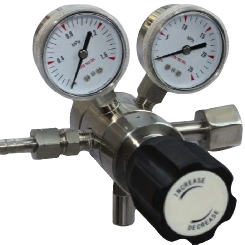 New Listing manufacturer wholesale shockproof oxygen meter high pressure reducing   reducer gas cylinder