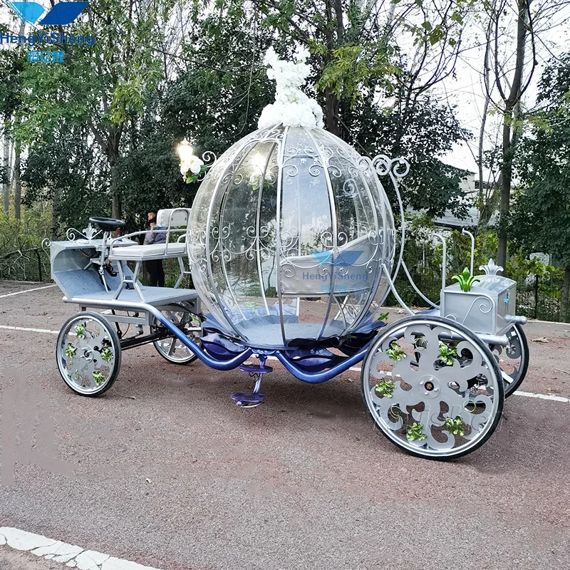 Hot sale Customized wedding pumpkin horse carriage made of acrylic material Environmentally/Horse Carriage Manufacturer wedding