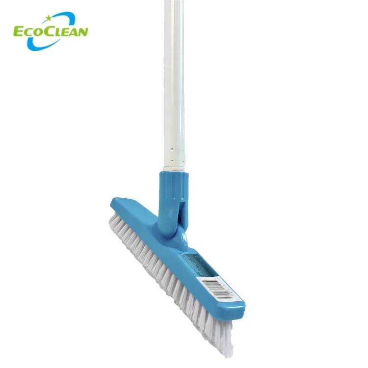 EcoClean Commercial Tile and Grout Cleaning brush, Sanitation corner scrub , stiff bristle tile scrubber  brush