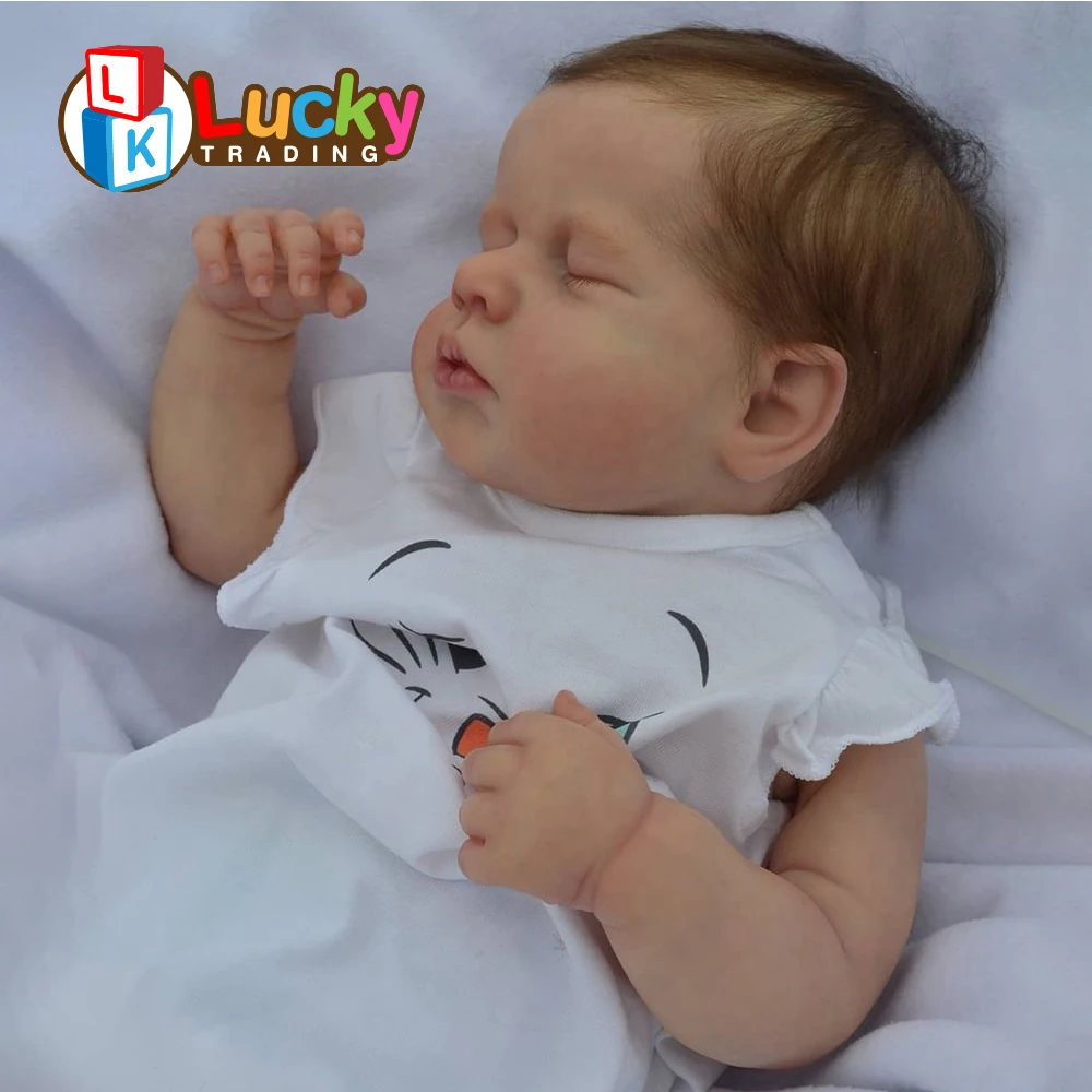 49CM Soft Silicone Full Body Silicone Bebe Baby Changeable Finished Vinyl Babi Newborn Toddler Dolls