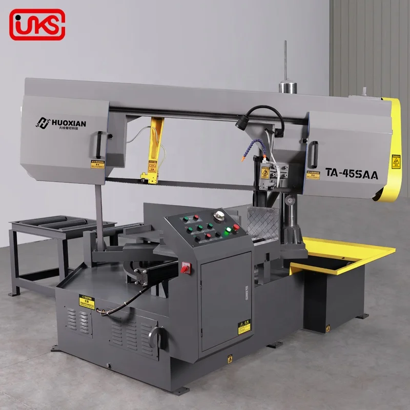 Angle Cutting 45 degree 60 degree Band Saw Machinery Semi-automatic Band Saw Machine for Metal Cutting