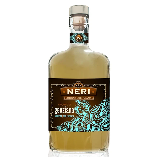Made in Italy Genziana Neri herbal alcohol wine 25% alcoholic drink liquor glass 700 ml spirits bottles buy