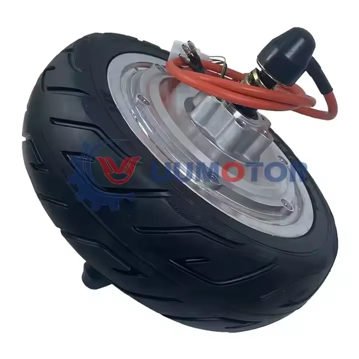 48v1000w 150Nm slow speed 9.5 inch geared brushless wheelbarrow hub motor WITH electromagnetic brake