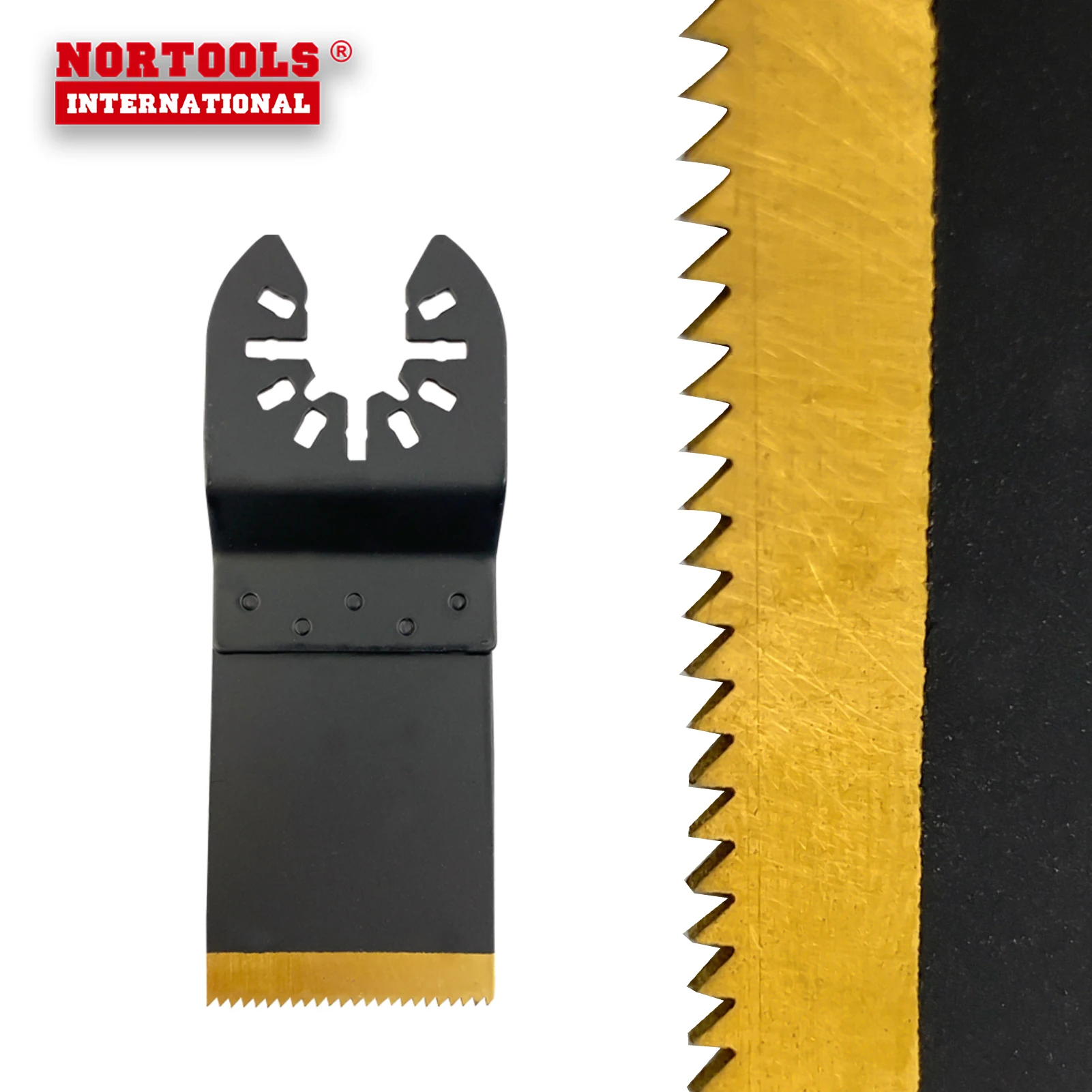 Tin Coated HSS Flush Cut Starlock Oscillating Multi Tool Metal Saw Blade