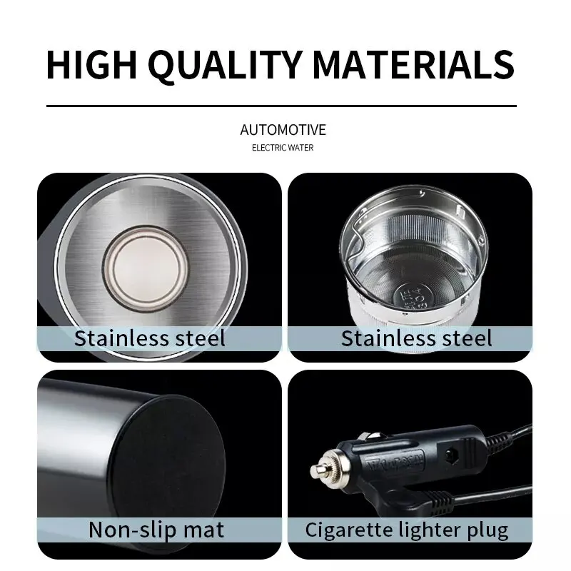 OEM Smart Temperature Control Travel Coffee Mug EAST MOUNT Electric heated Travel Mug Stainless Steel Smart Heating Car Cup