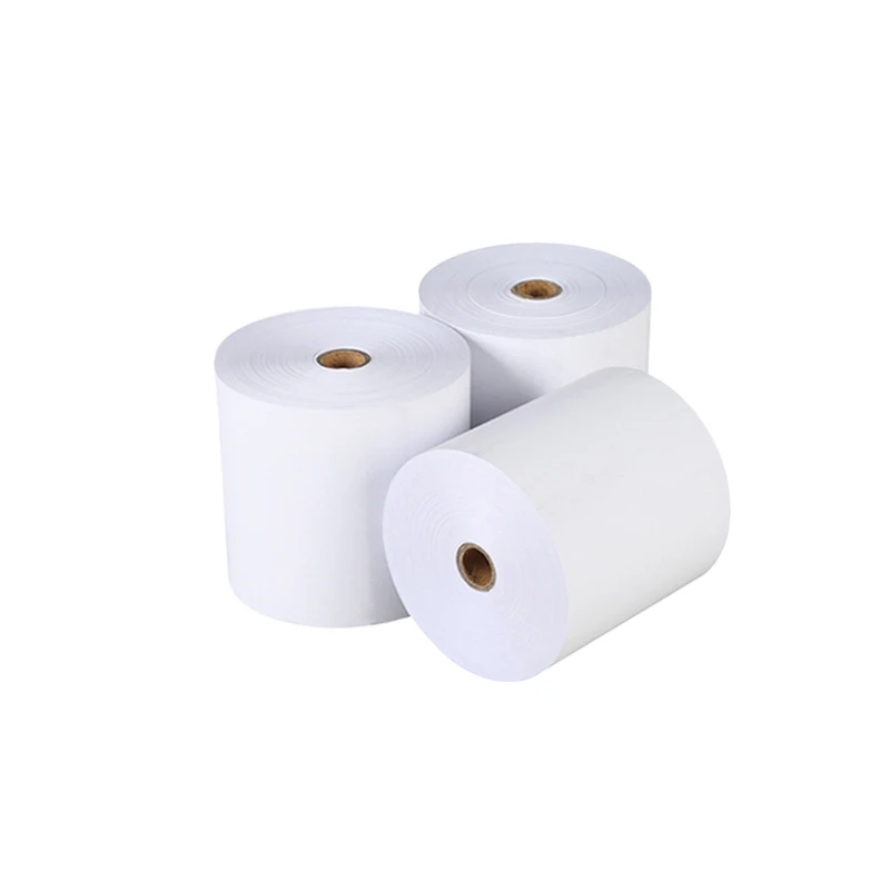 Super quality 48gsm 55gsm 65gsm thermal paper roll 80X80mm for credit card thermal till roll for cash register