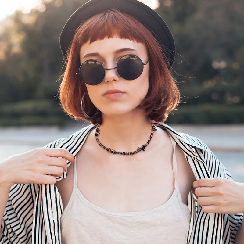 Ожерелье из деревянных бусин в стиле бохо