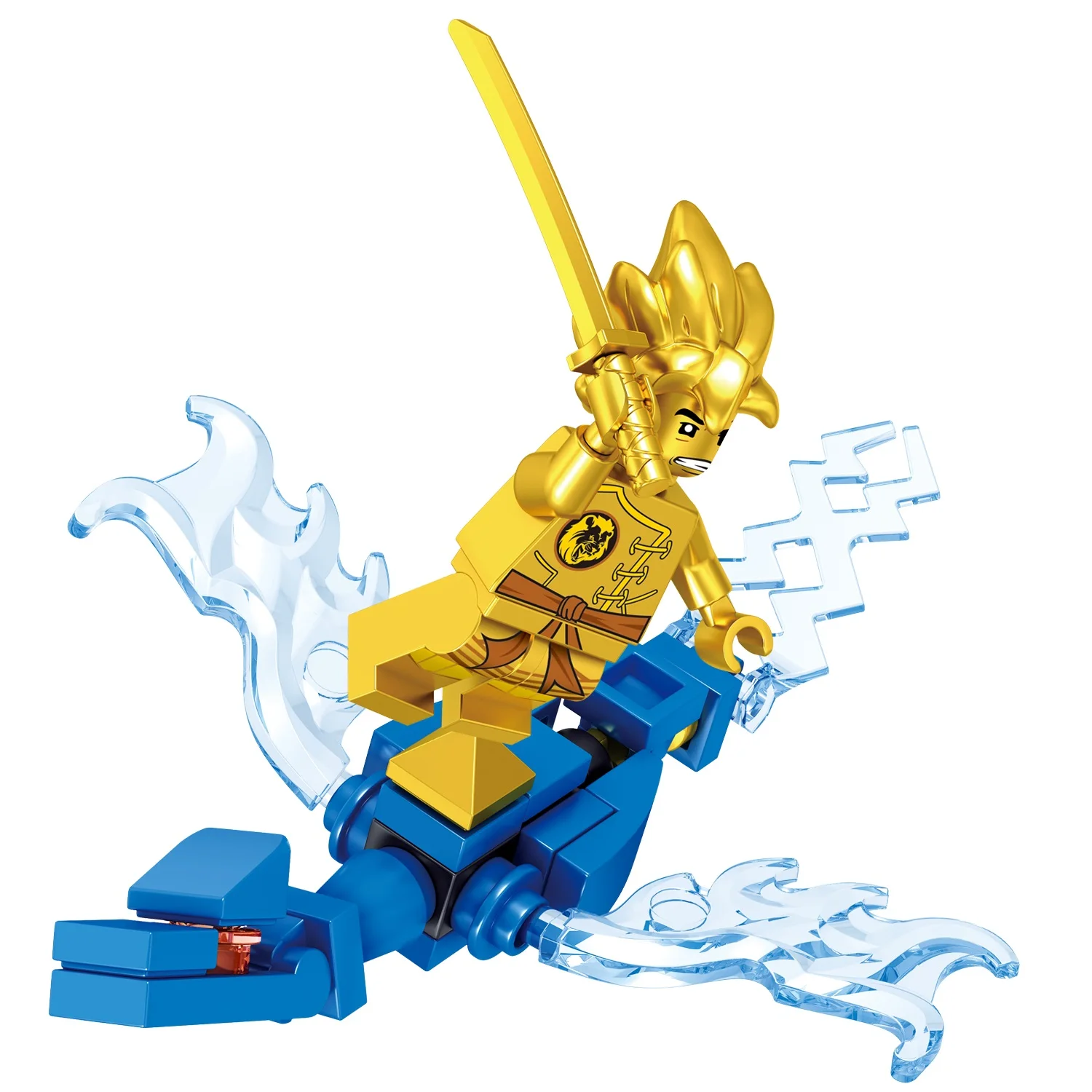 HW TOYS 932001 Educational Assembling Dragon Knight Mini Block Toys Figures 8 In 1 Plastic Building Block Sets