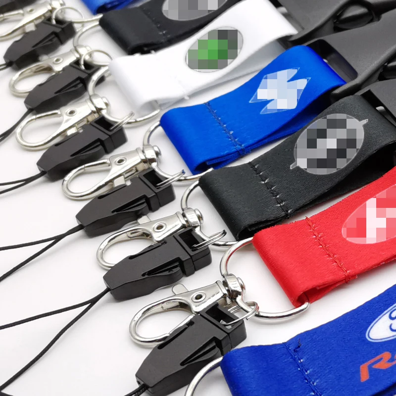 Lanyard Car culture modification logo wholesale Tag Phone Strap Charm Chain Card ID Case Keychain Auto Motorcycle accessories