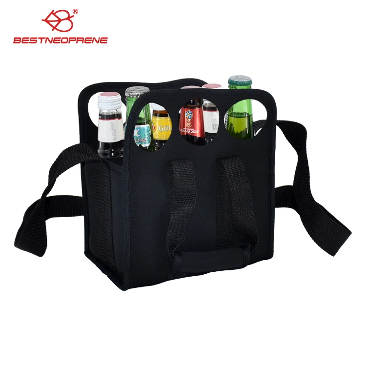 Insulated  neoprene 6 Pack Bottle Carrier  use for Water or beer