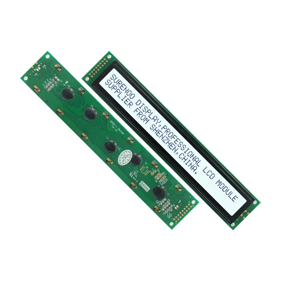 182.0*33.5MM 402 4002 40X2 STN Yellow Green Blue Negative Character LCD Module Display Screen Panel LCM with LED Backlight