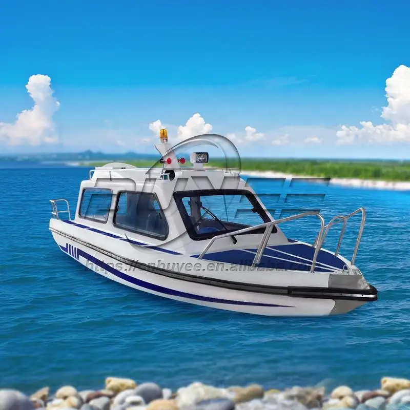 Cool Design 20ft/5.9m Recreational Fiberglass Boat Water Funny Fishing Luxury Boat With Center Console  for 8 Persons