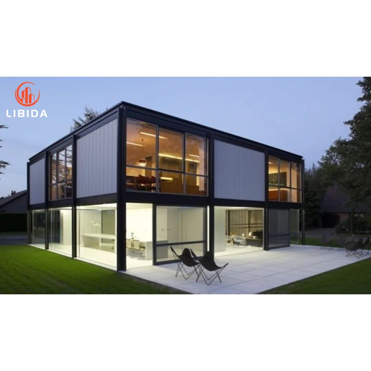LIBIDA Cheap China Steel Frame Prefab Container House/ Modular Container Homes Prefab Houses