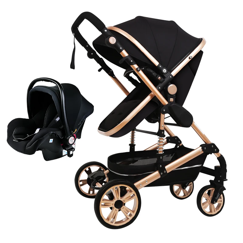 Baby Stroller 2 in 1 with Bassinet Mode Compatible with Major Infant Car Seat Adapter Included