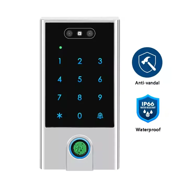 Secukey VF5 Smart Tuya Wifi biometric attendance access control em+mifare card facial recognition door access control system