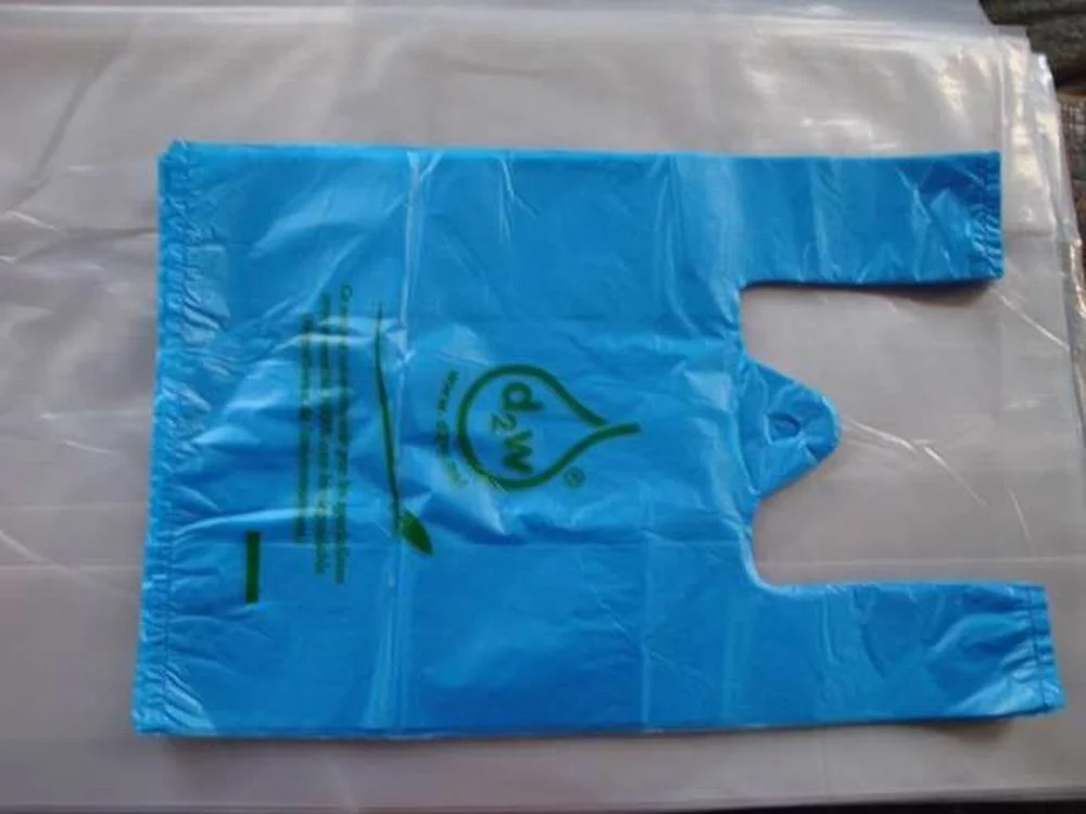 cheaper composable tshirt bag biodegradable plastic carrier bag