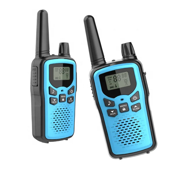 22 Channels FRS VOX Scan LCD Display Walkie Talkies with LED Flashlight Ideal 2 way radio for Field Survival Biking Hiking
