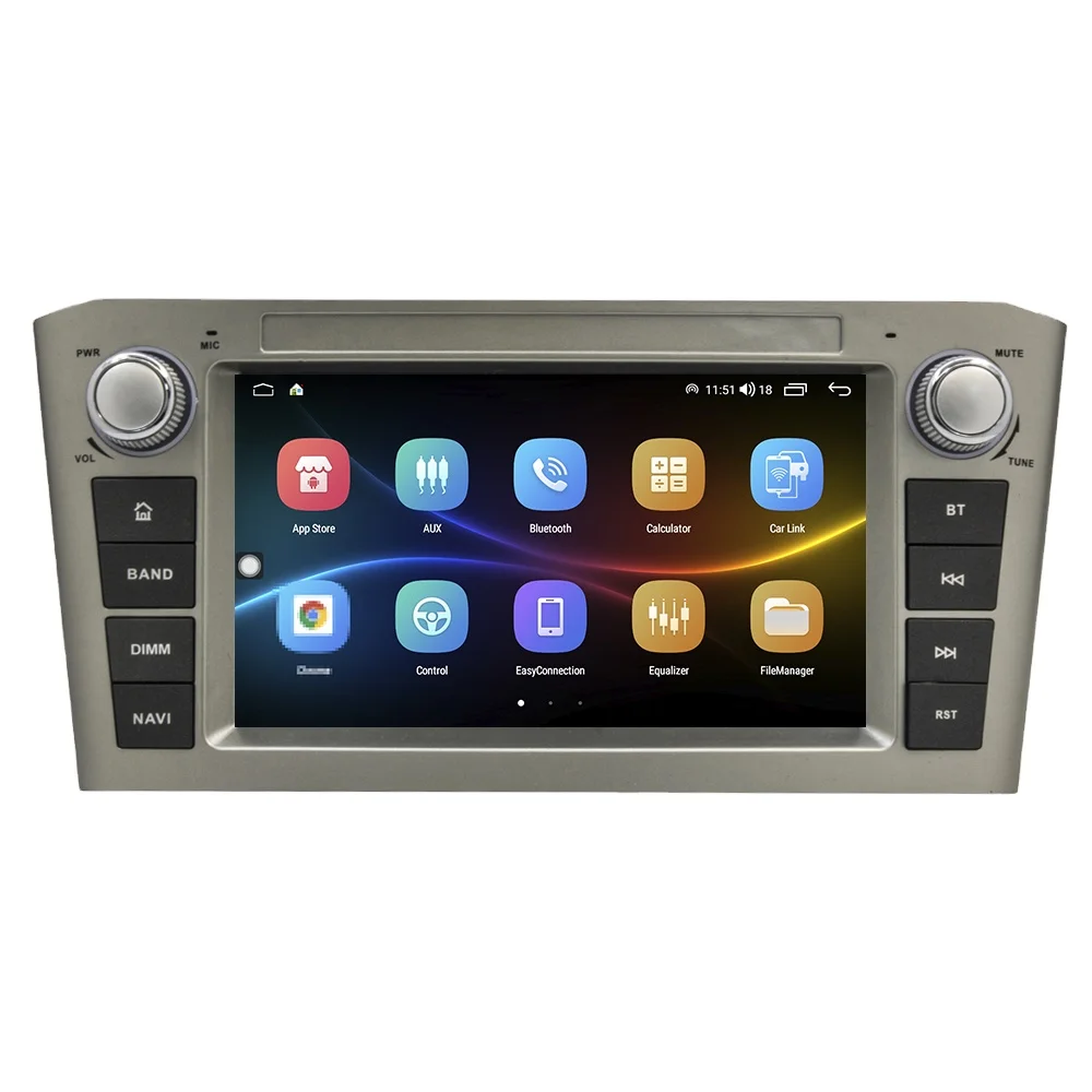 Автомагнитола 2 Din Android для Toyota AVENSIS автомобильная стереосистема мультимедийный видеоплеер DVD-плеер GPS-навигация Carplay