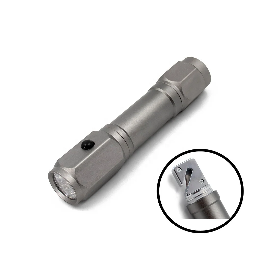 3 in 1  multifunction 8leds torch hammer car window breaker seat belt cutter outdoor portable 8 led flashlight