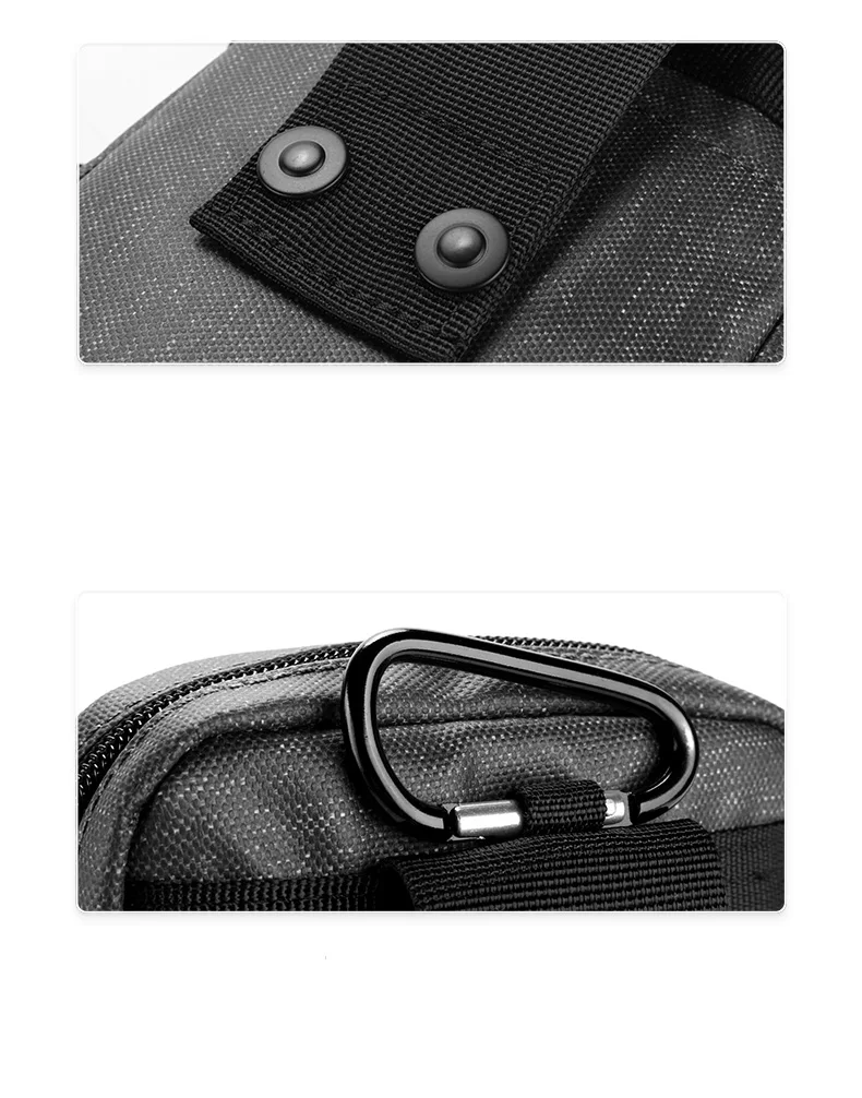 Arctic Hunter 2020 New Mens Mini Single Shoulder Bag Small Square Black Crossbody Messenger Bag Sport Shoulder Bag Men