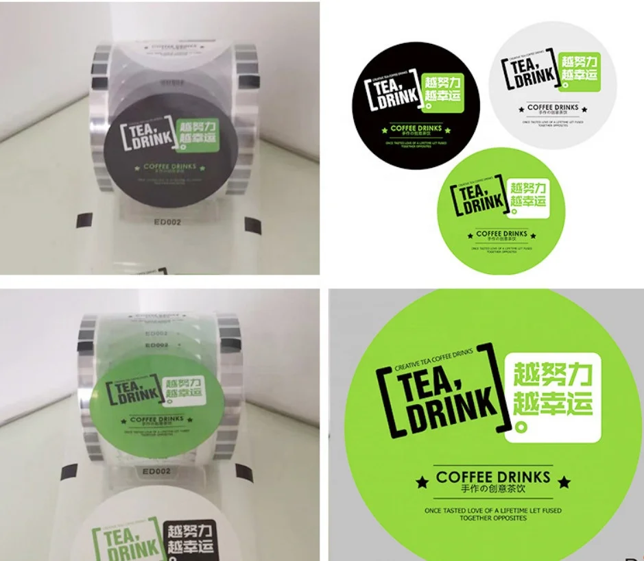 12 Zodiacs Design PP Plastic Cup Sealing Film Roll for Bubble Tea and Food Packaging