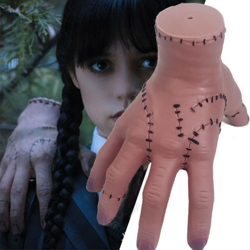 CIVI Fake Hand Cosplay Halloween Decor Scary Props Wednesday Addams Family Thing Hand Cosplay by Addams Family Fake Hand Toys