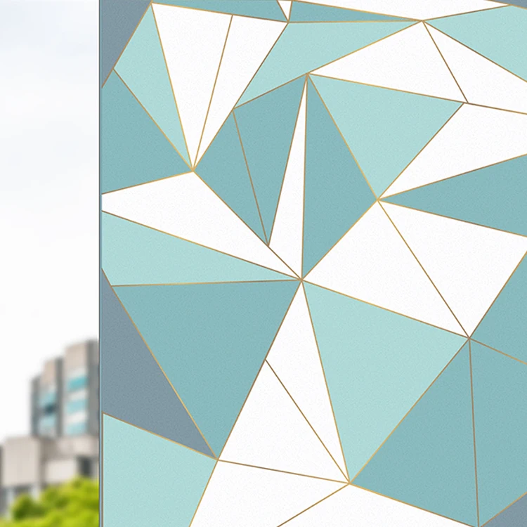 17.5'X78.7' New Design Removable Lingge Shape 3D Decorative Glass Protection Window Film