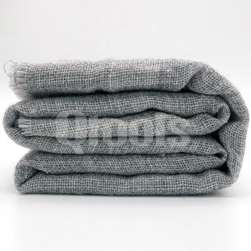 Ready Stock Factory Price Germany Standard Gray Monk Cloth Customized Length Gray Primary Tufting Cloth Tufting Fabric