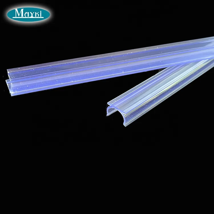 swimming pool decoration side glow fiber optic cheap plastic u channel