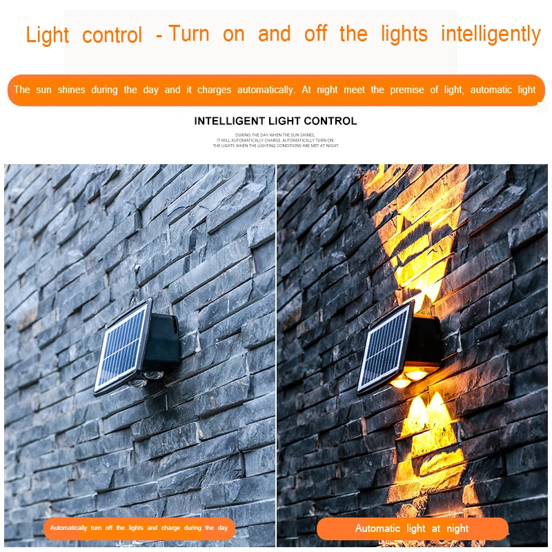LED Energy Saving Solar Induction Lamp Gaeden LED Security Motion Sensor Light Outdoor Solar LED Wall Light