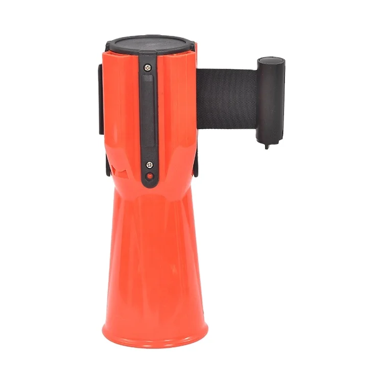 Road Cone Connecting Rod Emergency Retractable Traffic Cone Hazard Warning Tape Barrier