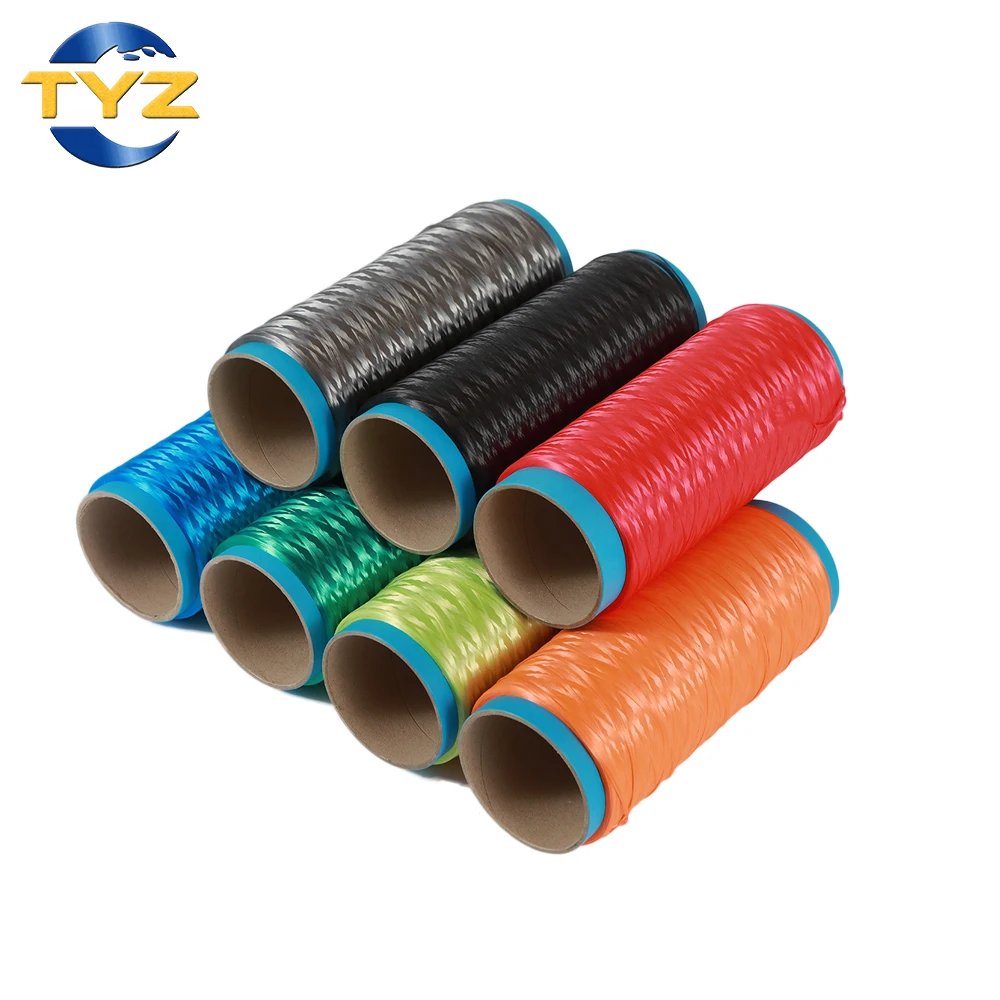 HMPE цветное волокно UHMWPE пряжа для лебедки веревки