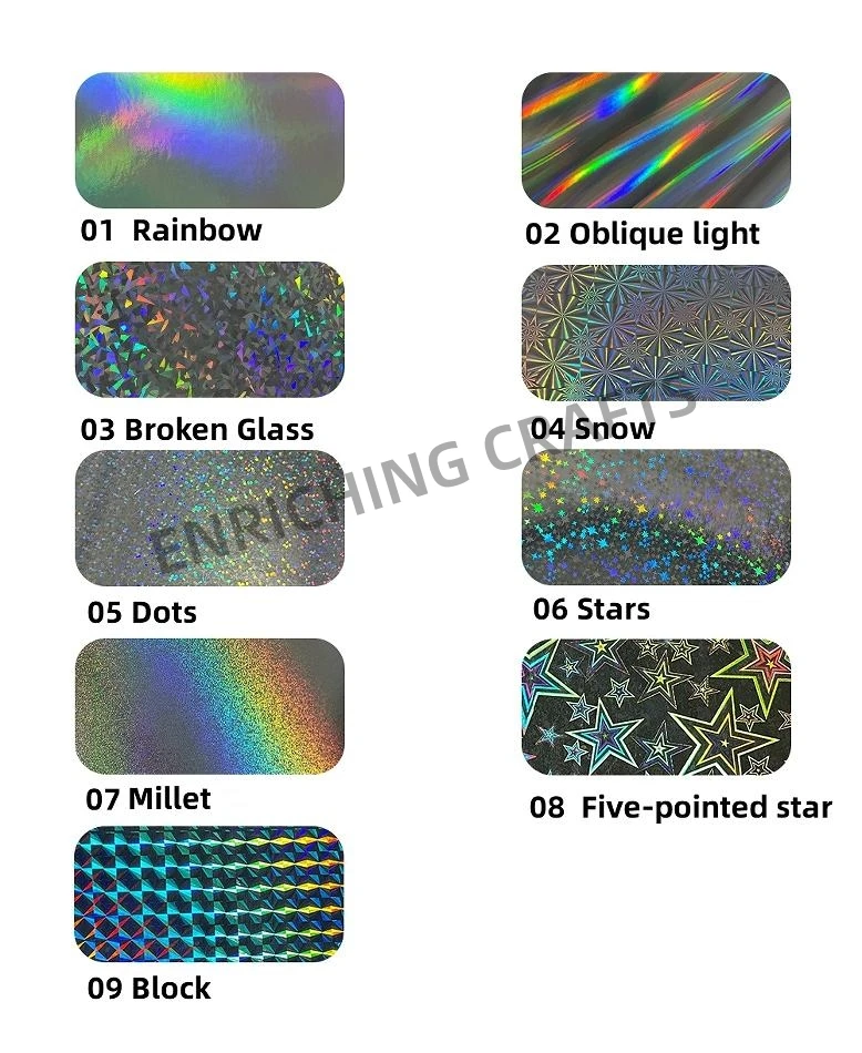 Metallic Holographic Cardstock Iridescent Mirror Paper Sheets Foil Board Reflective Sheet for Craft Scrapbook Poster Cardboard