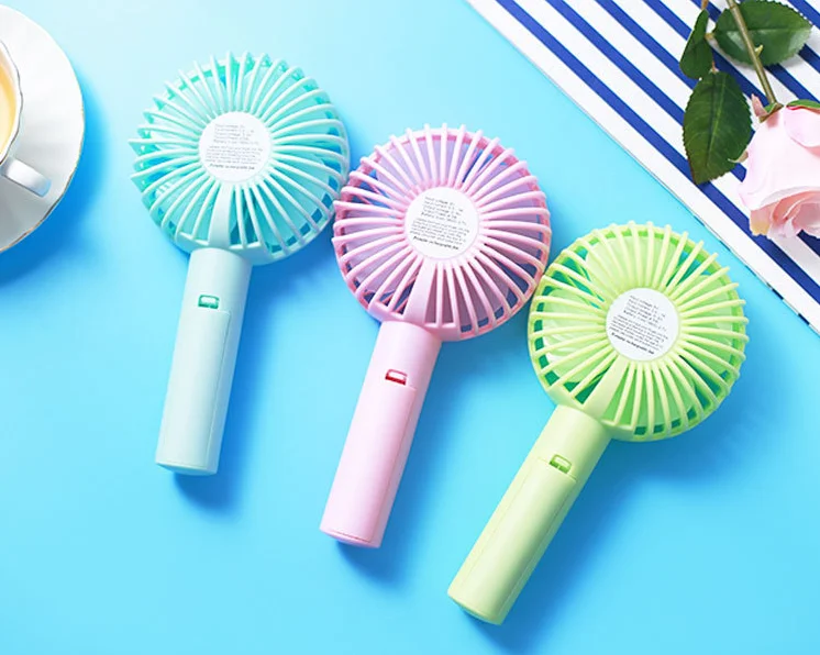Beautiful Customized Outdoor Handheld Desktop Handy Mini Fan Portable Usb Rechargeable For Summer Travel