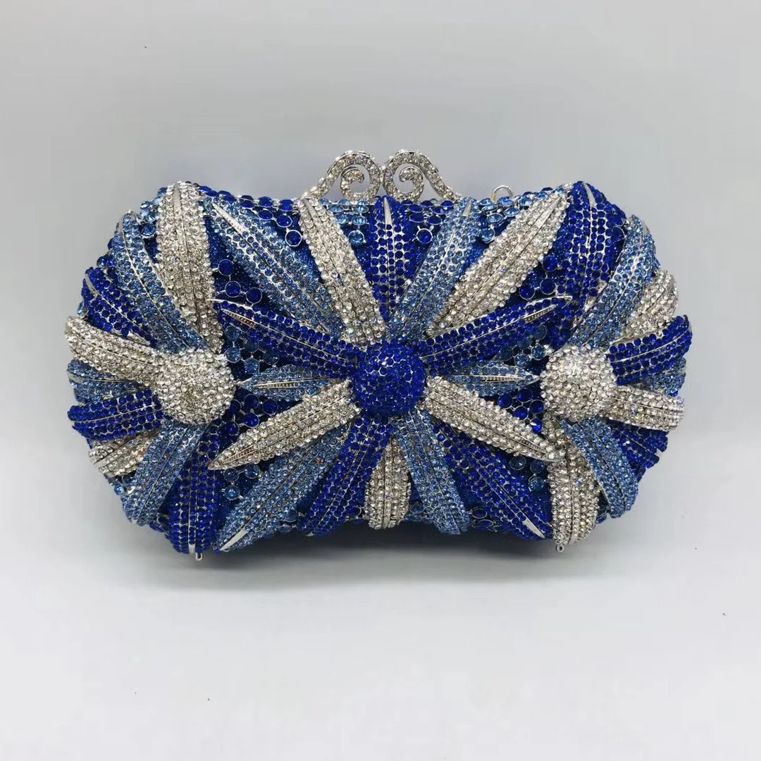 China Factory Wholesales Luxury Crystal Rhinestone Clutch Evening Bag for Formal Party Diamond