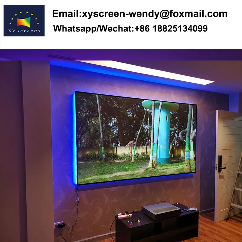 XYScreen ZHK100B PET Crystal 100-120inch 4K ALR UST Projector screen replacement lcd tv screen for fengmi 4k laser projector