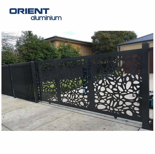 WPC screen outdoor laser cutting partition panels used as partition and fencing