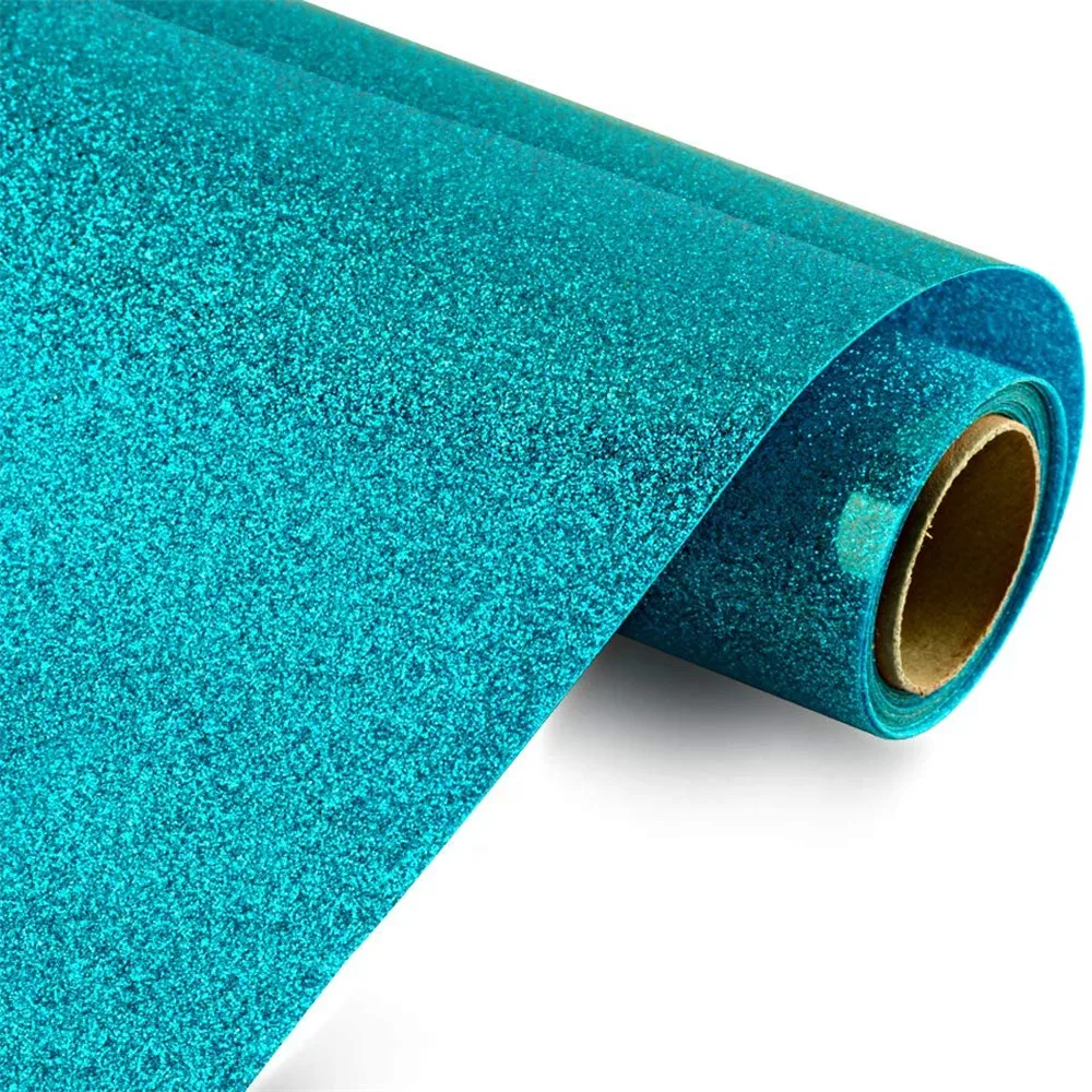 Cheap Price glitter 50cm by 25 meters HTV Vinyl Sheets Roll For Shirts Printing