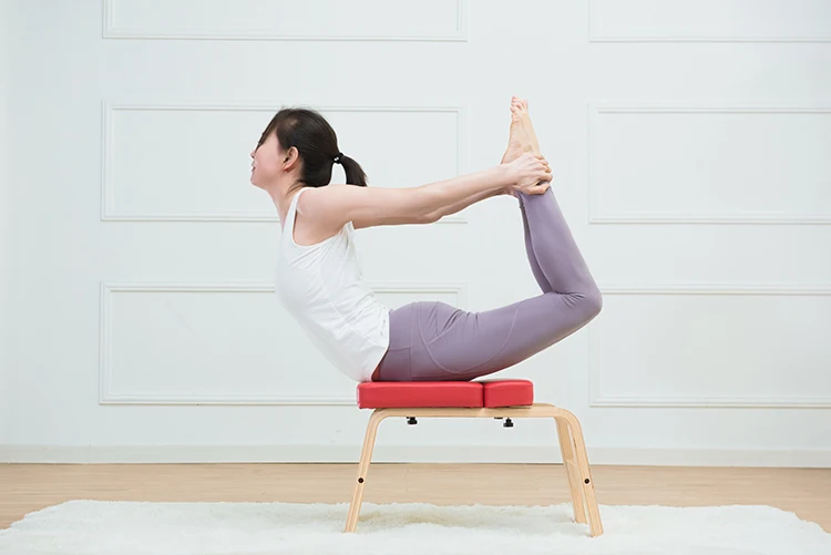 Exercise Yoga Headstand Bench Made of Birch Wood