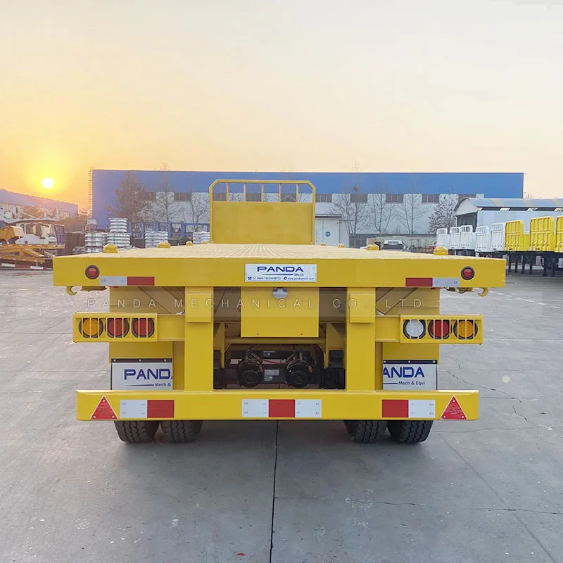 commercial truck trailers Triple axle 40ft 48ft 48 feet load capacity 60ton to 80 tons flatbed lumber truck trailer for sale