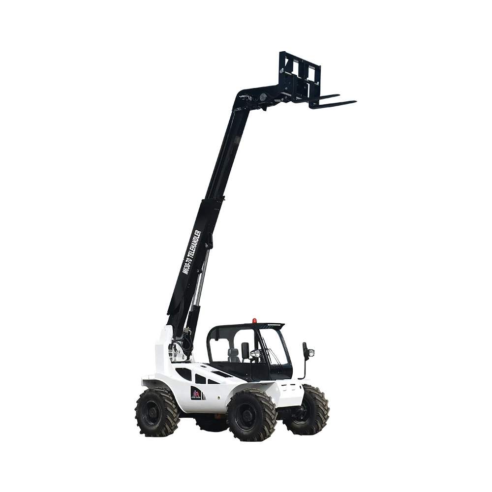 3 ton 7m side lift boom mini telescopic forklift handler small M630-70 telehandler 4x4 for rough terrain