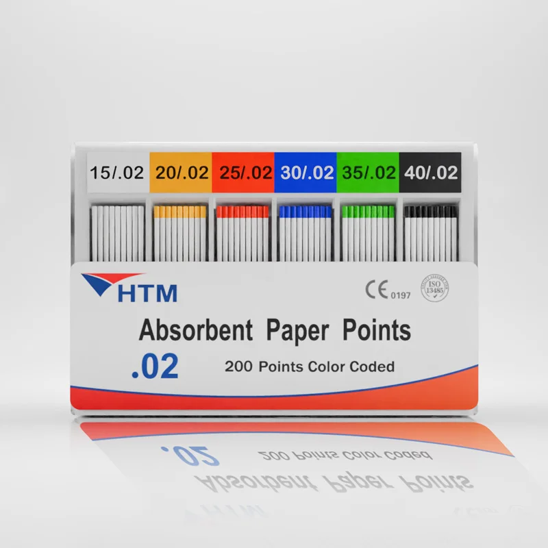 HTM Dental Equipment Manufacturer Custom Dental Instrumental Dentistry Material Products Absorbent Paper Points For Root Canal
