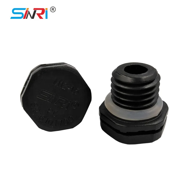 Sinri LED Protective Vent IP67 Breather Air permeable M12 Lighting Vent Plug